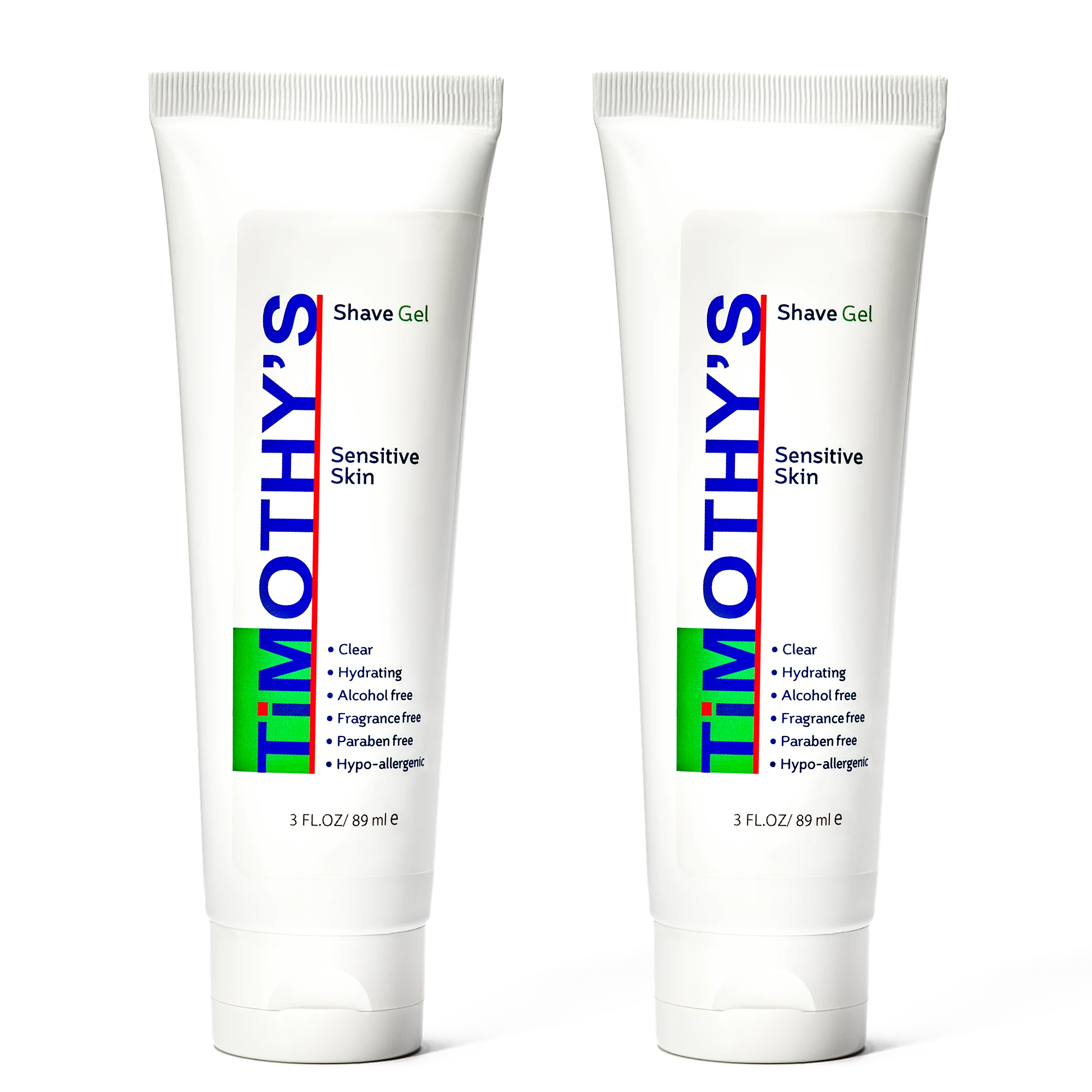 Shave Gel, Two 3 ounce tubes