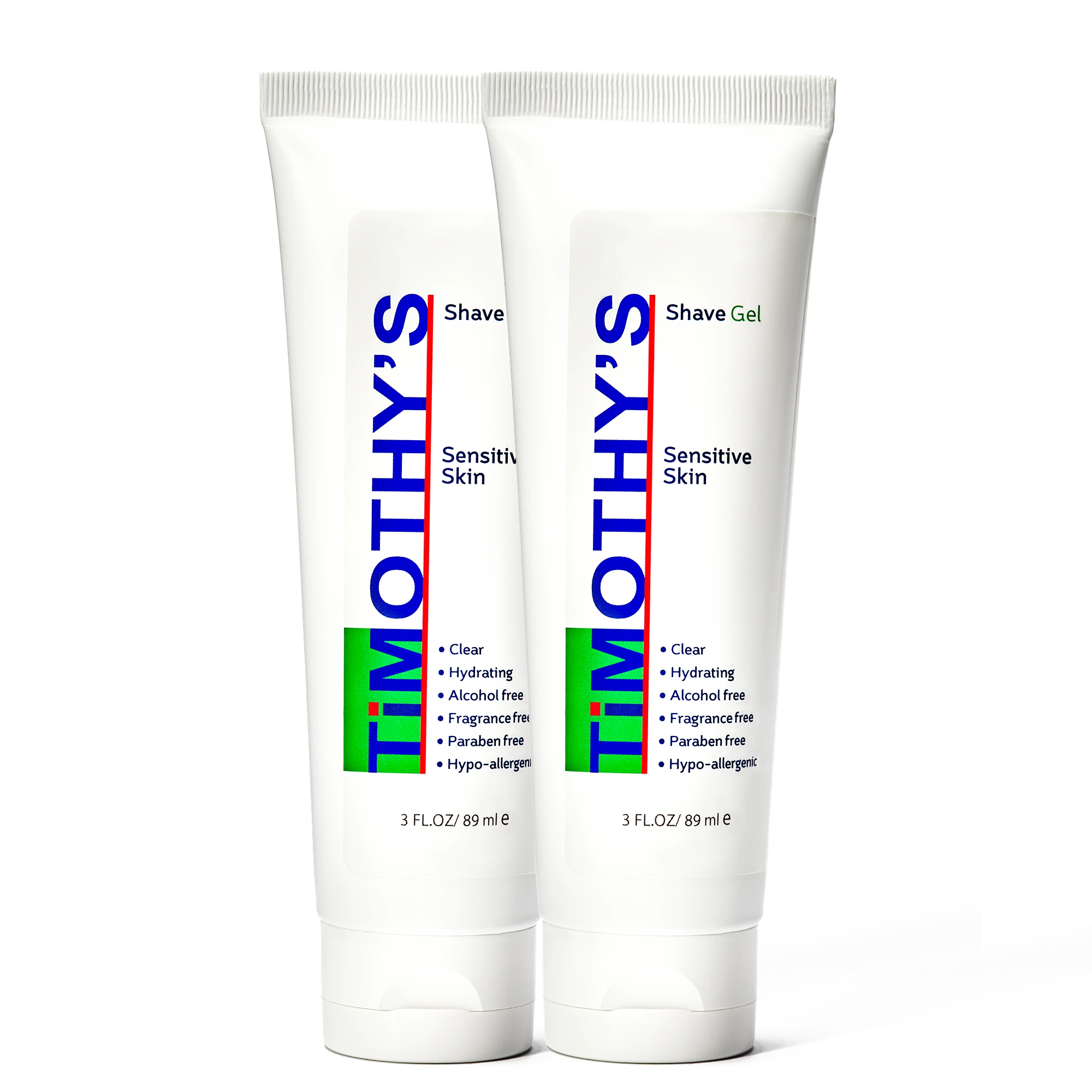 Shave Gel, Two 3 ounce tubes